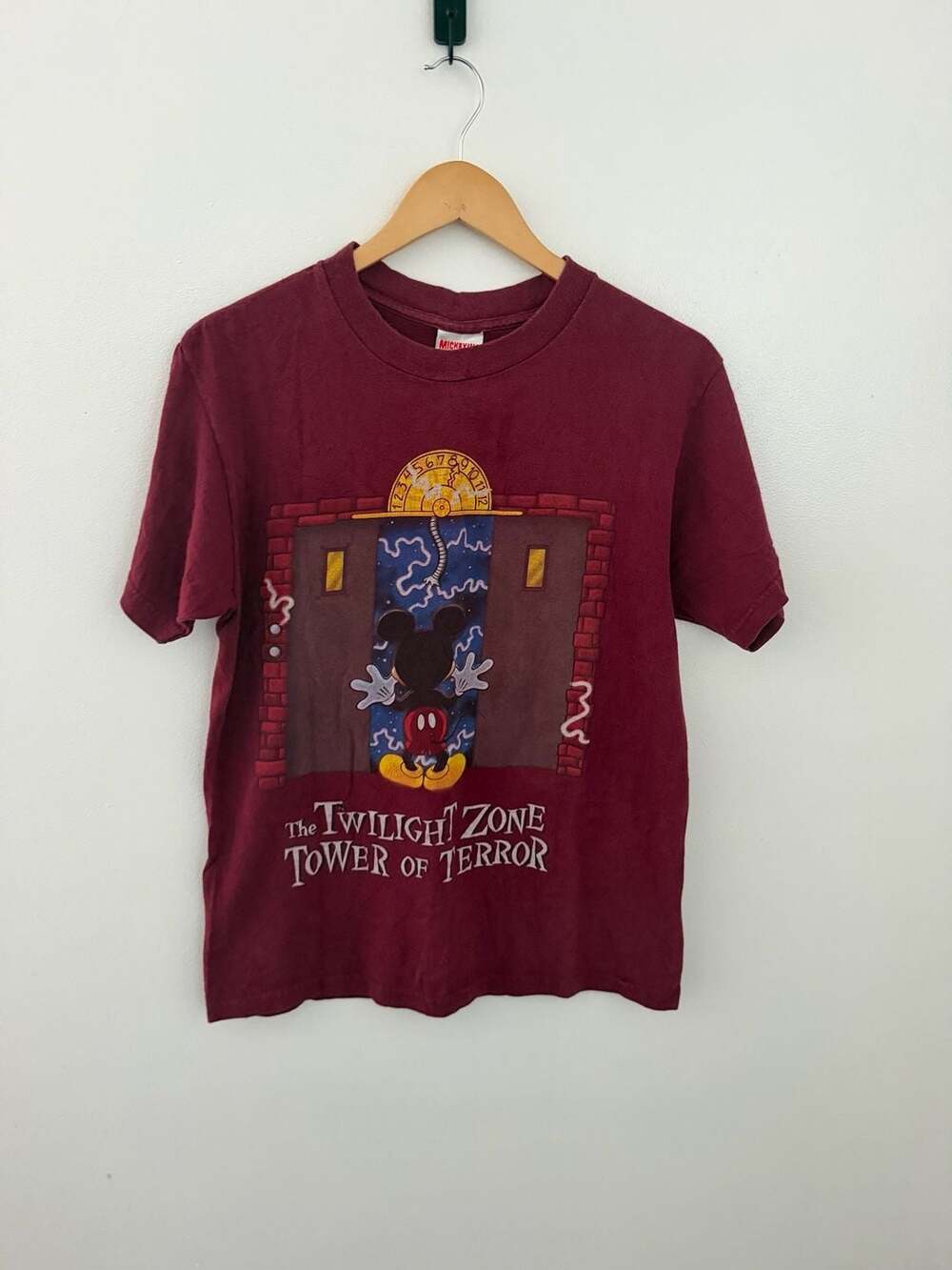 Vintage 90s Mickey Inc The Twilight Zone Tower of Terror T-Shirt SZ M
